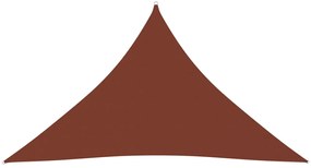 Parasolar caramiziu 2,5x2,5x3,5 m tesatura oxford triunghiular Terracota, 2.5 x 2.5 x 3.5 m