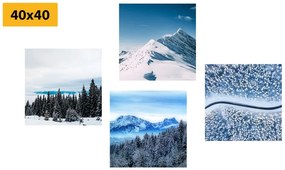 Set tablouri frumusețile naturii înzăpezite