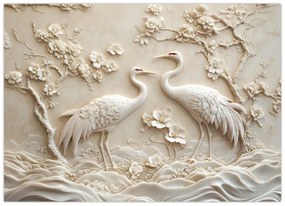 Tablou pe sticlă - Model Chinezesc (70x50 cm)