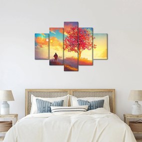Tablou - casa în deal (150x105 cm)
