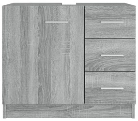 Dulap de chiuveta, gri sonoma, 63x30x54 cm, lemn prelucrat sonoma gri, 1