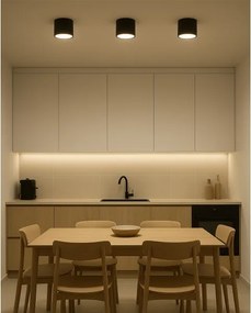 Spot LED, 10W, 230V, 3000/4000/6400K, diametru 12 cm, negru