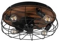 Lustra ventilator 4 becuri E27 Trondheim R61105032 Trio