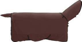vidaXL Pătură pentru cai Maro Întunecat Complet 145 cm Poliester