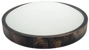 Brilagi - Plafonieră LED CARVALHO SLIM SMOKEY LED/36W/230V, stejar, diam. 37,5 cm