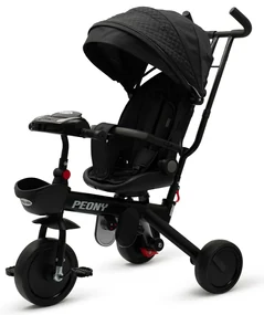 Baby Mix Triciclu pentru copii Peony EVA, negru