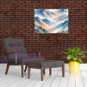 Tablou - Acuarelă munți (70x50 cm)