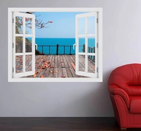 Fereastra cu efect 3D - Terasa spre Ocean - 119x93 cm
