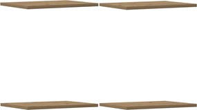 vidaXL Plăci bibliotecă, 4 buc., stejar artizanal, 40x30x1,5 cm, lemn
