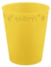 Party Yellow Pahar galben din plastic micro premium 250 ml
