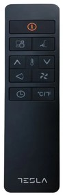 Aparat de aer conditionat mobil Tesla TTMYB-12CHW, 1780W, 3 viteze, Functie de incalzire, Wi-Fi, LED, Umidificare, Telecomanda, Negru