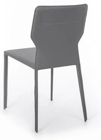 STONES Scaun din piele ecologică 56cm X 44cm H. 86.5cm | Aosom Romania