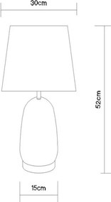 Globo 24142S - Lampă de masă CLASSY 1xE27/40W/230V negru/maro