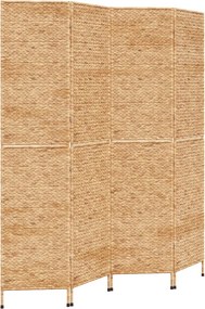 vidaXL Paravan de cameră cu 4 panouri, 163x180 cm, zambilă de apă