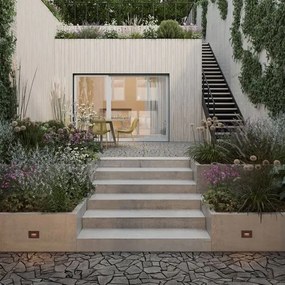 Spot aplicat perete exterior LED 3000K IP65 Pik corten