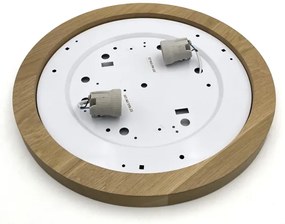 Plafonieră Brilagi BELLADONNA 2xE27/15W/230V d. 40 cm crem/stejar