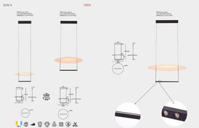 Lustra LED suspendata design modern SUN II D-80cm
