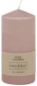 Lumânare Eco candles by Ego dekor Top, durată ardere 30 h, roz pudrat