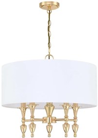 Candelabru design elegant AUSTIN auriu/alb