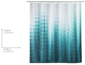 WENKO 25244100 - Perdea pentru duș TULLIN 180 x 200 cm, multicoloră