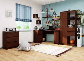 Masă PC de colț Bevin (wenge) (S). 1068961