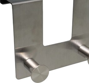 Cuier de ușă argintiu mat din metal 13 cm – Casa Selección