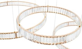 Lustra suspendata LED design ambiental Ring 3A auriu