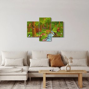 Tablou pentru copii cu animale (90x60 cm)