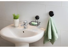 Savonieră autoadezivă de perete Compactor Bestlock Black. negru