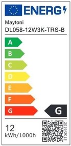 Spot LED incastrabil design tehnic Round D-11,5cm alb