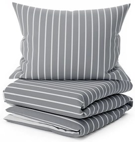 Lenjerie de pat din bumbac Caprivi gri nasture Dimensiune lenjerie de pat: 70 x 90 cm | 140 x 220 cm