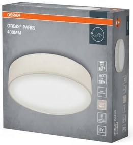 Osram - Plafonieră ORBIS PARIS, 2x E27, 25W, 230V, Ø 40 cm, crem