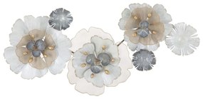 Decorațiune metalică pentru perete Mauro Ferretti Flowery, 119 x 60 cm