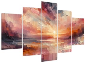 Tablou - Răsărit pictat (150x105 cm)