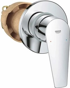 Baterie dus incastrata Grohe BauEdge New crom monocomanda