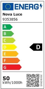 Plafoniera LED 3000K moderna 60cm RANDO THIN argintiu NVL-9353856