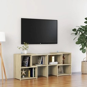 vidaXL Comodă TV, stejar sonoma, 104x30x52 cm, PAL