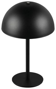 Veioză negru-mat LED cu abajur din metal (înălțime 21 cm) Munoz – Trio