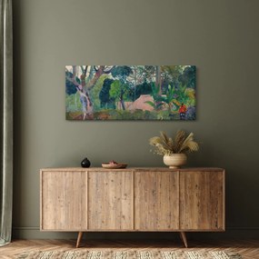 Tablou - Paul Gauguin, Te raau rahi (The Big Tree), reproducere (120x50 cm)