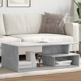 vidaXL Măsuță de cafea, gri beton, 102x55x35 cm, lemn prelucrat