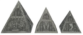 Set 3 Casete Metal Piramida