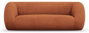 Canapea portocalie cu tapițerie din stofă bouclé 210 cm Essen – Cosmopolitan Design