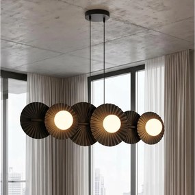 Lustră suspendată pe cablu UMBRA, 6x G9, 8W, 230V, negru