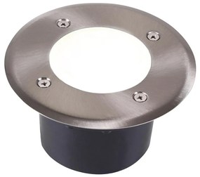 Corp de iluminat LED pentru căi de acces MIVO LED/3W/230V d. 12 cm IP67 crom mat