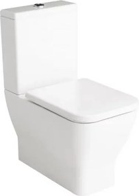 Vas WC pe pardoseala Gala Emma Square BTW alb lucios
