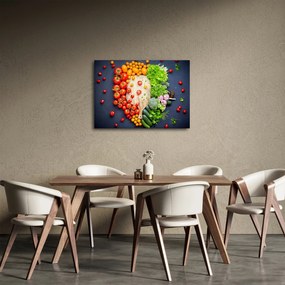 Tablou - Masa plină cu legume (70x50 cm)