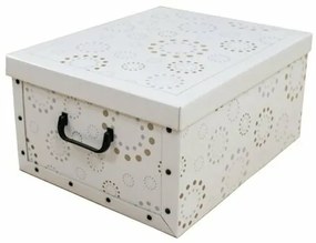 Compactor Cutie de depozitare pliabilă Ring, 50 x 40 x 25 cm, albă
