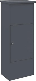 vidaXL Cutie pentru colet cu ușă Antracit 44,5 x 29 x 110,5 cm Oțel