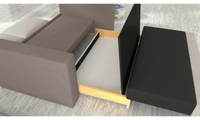 Canapea extensibila Wave Nubuk 21/Nubuk 27