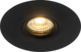 Spot modern îngropat negru 12 cm - Buco
